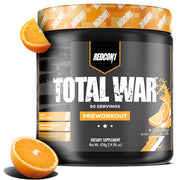 REDCON1 Total War orange crush bottle ready for an energizing workout boost