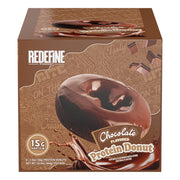 REDEFINE Chocolate Protein Donut packshot highlighting a protein-rich snack for post-workout cravings.