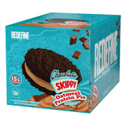 REDEFINE Oatmeal Protein Pie with SKIPPY Chocolate bar pack for on-the-go protein