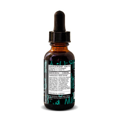 Close-up of Redmint Cordyceps bottle drops showing precise energy dosing.