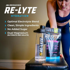 Glass of water with REDMOND Re-Lyte Mixed Berry