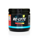 REDMOND Re-Lyte strawberry lemonade powder tub ready for daily hydration.