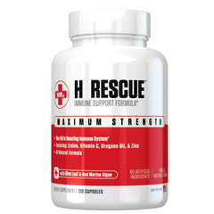 Re+Gen Nutrition H Rescue capsules front view for daily immune support.