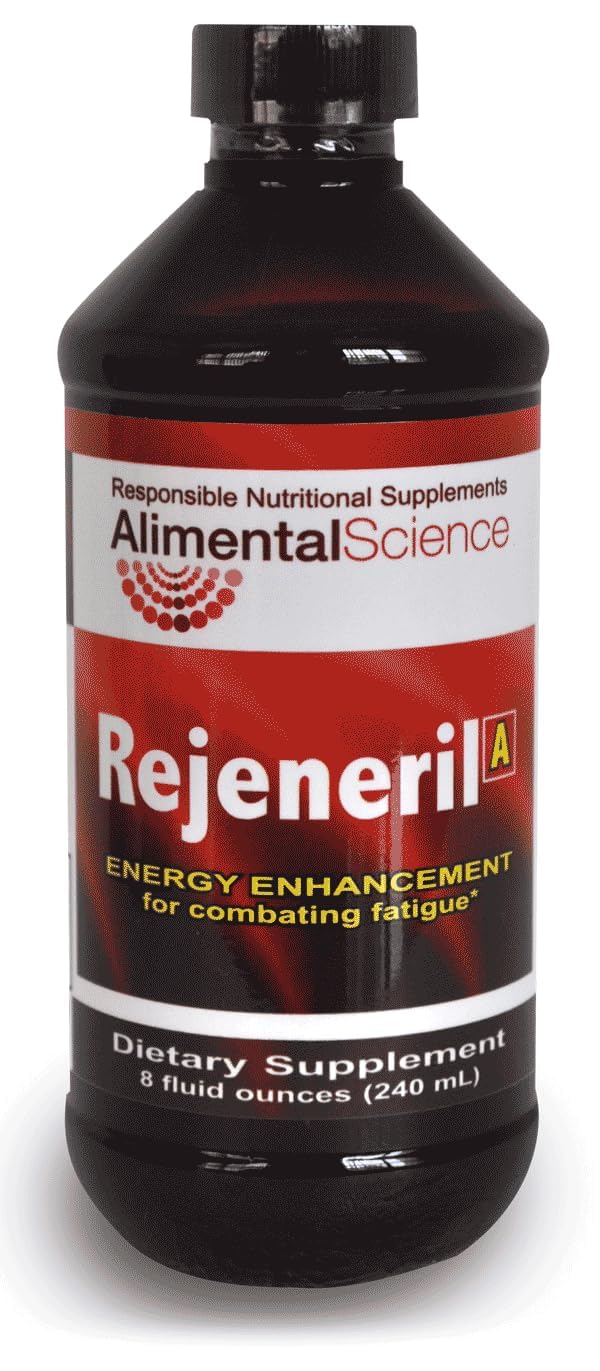Rejeneril-A 8oz bottle pour for easy daily dosing and sustained energy