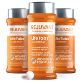 Rejuvant Women's AKG Longevity bottle front for daily vitality.