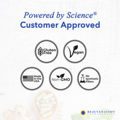 Rejuvenation Therapeutics L-Lysine label clearly lists ingredients supporting immune balance