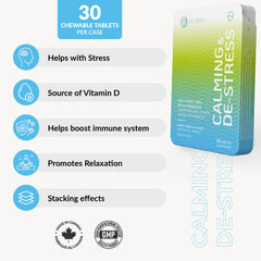REJUVE+ L-Theanine and GABA ingredients spotlight calming support without drowsiness.