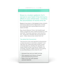 Relacore Extra capsules close-up, highlighting stress relief and daily energy support.