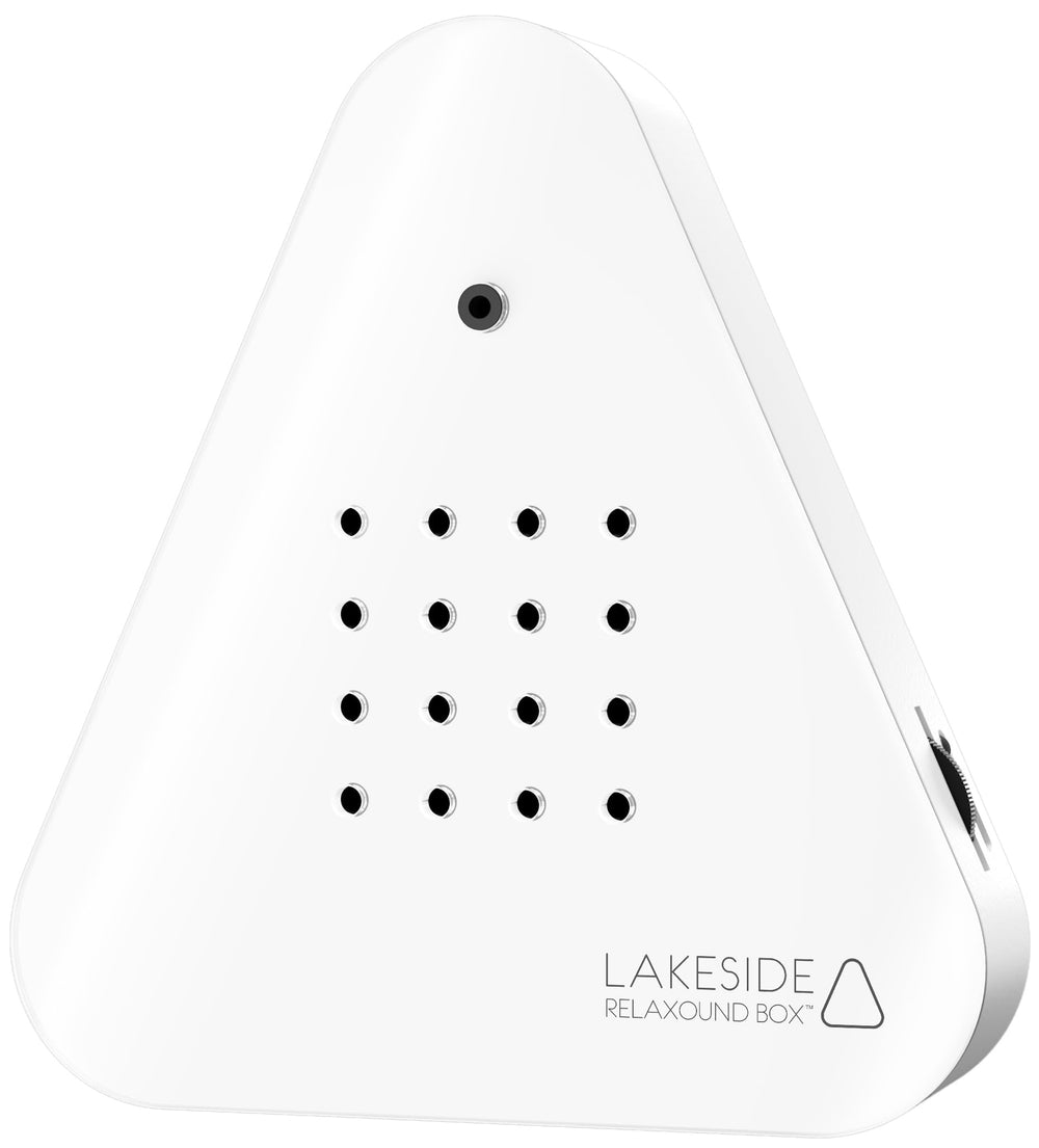 RELAXOUND Lakesidebox White front view for home relaxation