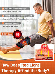 RELEXNOW cordless knee brace with built-in battery for unrestricted wear