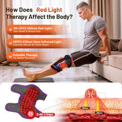 Five heating zones design targets diverse knee areas for soothing warmth.