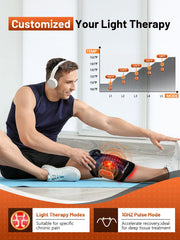 RELEXNOW heated vibration massage targets deep tissues to ease knee soreness
