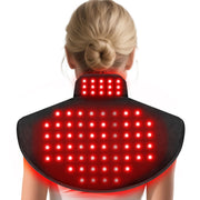 RELEXNOW neck-shoulder therapy pad worn for targeted relief during daily activities.