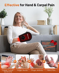 RELEXNOW red light glove covers hand and wrist for full-area exposure