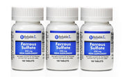 Reliable-1 Ferrous Sulfate iron tablets bottle front for daily iron support.