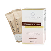 Relumins Marine Collagen Drink Mix vanilla sachet packshot for convenient daily support.