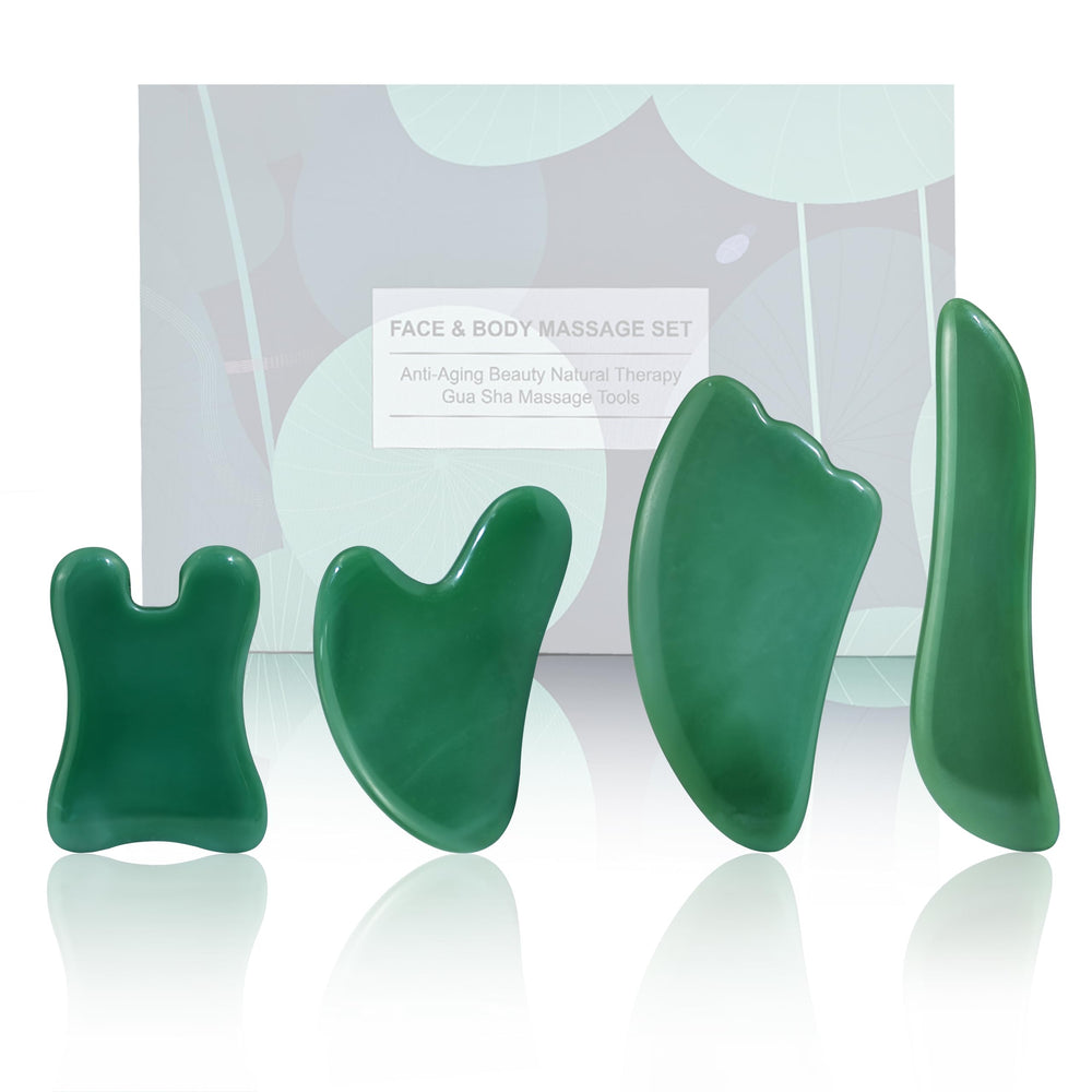 Rena Chris Guasha face tools for a refreshing facial massage and improved circulation.