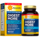 Renew Life DigestMore bottle front highlighting plant-based enzymes for daily digestion support.