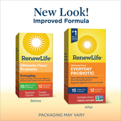 Renew Life Everyday Probiotic label close-up highlighting L. rhamnosus GG.