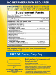 Renew Life probiotic capsules designed for digestion and easy swallowing.