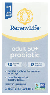 Renew Life PROBIOTIC 30B UF bottle front supports digestive balance.
