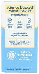 Close-up of Renew Life Ultimate Flora bottle cap highlighting easy daily probiotic use.