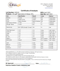 Renue By Science third-party testing label signifying quality assurance.