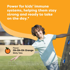 Renzo's elderberry-zinc kids tablets, dissolvable for on-the-go immune support.
