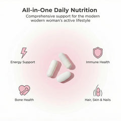 REOTT Women's Daily Vitamin Packs individual packets for on-the-go wellness.