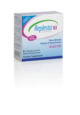 Replesta NX 14,000 IU chewable wafer in orange flavor for weekly vitamin D support