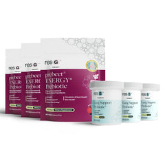 ResBiotic resB bottle highlighting lung and gut support benefits for daily wellness.