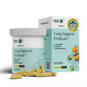 ResBiotic resB Lung Support bottle for respiratory wellness