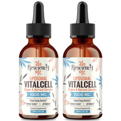 Resciency 13-in-1 liquid oxygen bottle-pour for easy daily dosing.