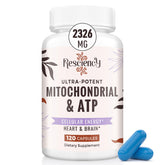 Resciency 2326mg mitochondrial supplement bottle showing energy-support formula