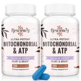 Resciency 2326mg mitochondrial capsules offering steady energy support.