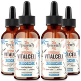 Resciency bottle pour shows easy-to-use liquid oxygen drops for daily wellness.