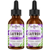 Resciency liposomal saffron drops bottle showing premium saffron delivery for mood support and focus.