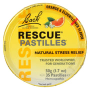 RESCUE Bach Pastille orange elderflower for quick calm and focus.