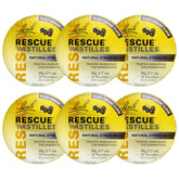 RESCUE Bach pastilles blackcurrant tin front, portable calm for busy days