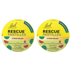 RESCUE Bach Pastilles Watermelon flavor pack-front view for portable calm.