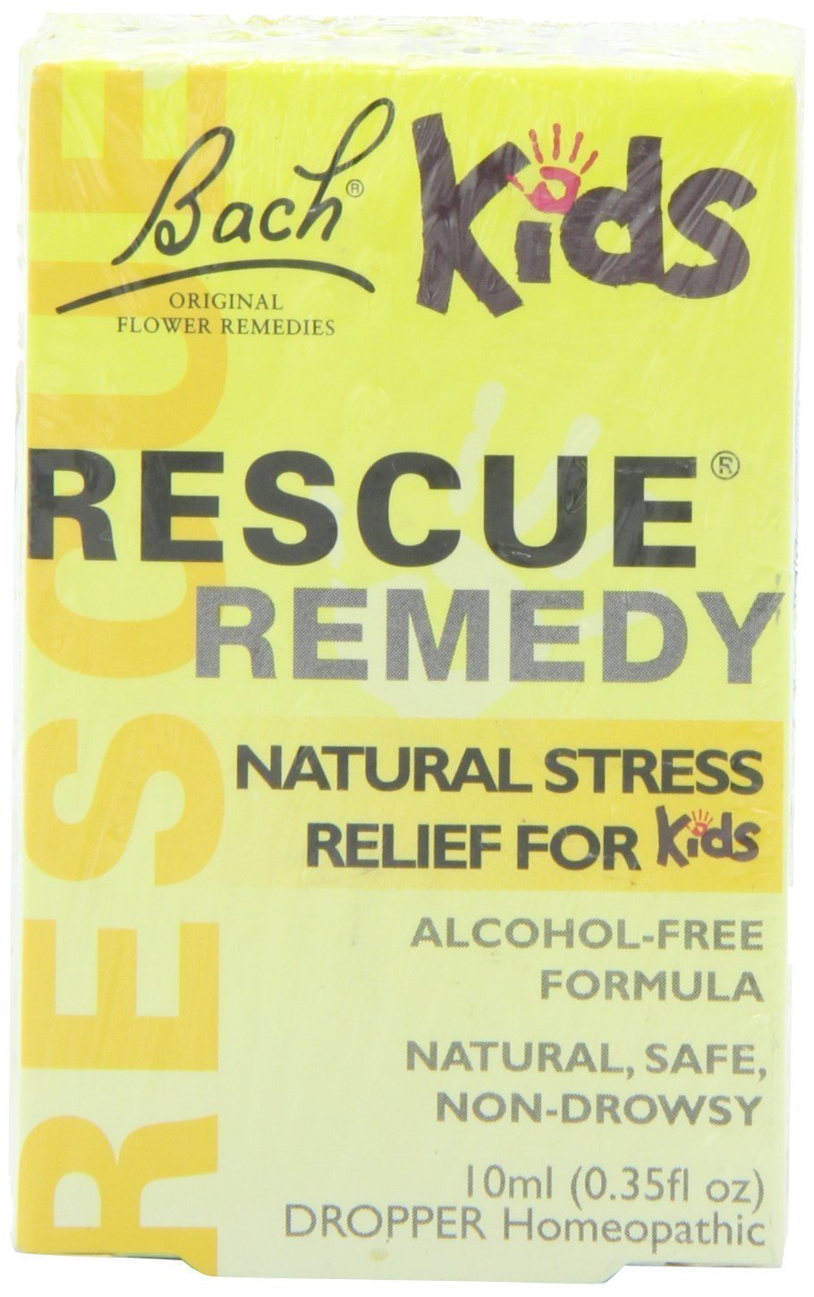 RESCUE Kids bottle front view for quick emotional balance during busy days