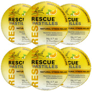 RESCUE Bach Pastilles orange-elderflower lozenge for quick stress relief on the go.