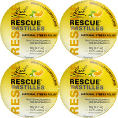 RESCUE Bach Pastilles packaging for natural stress relief.