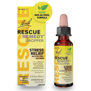 RESCUE Remedy bottle and dropper close-up for natural stress support