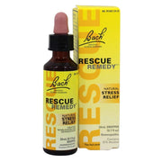 RESCUE Bach Rescue Remedy bottle front label for natural stress relief.