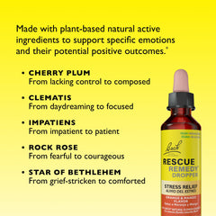 RESCUE Remedy orange mango drops ready for quick stress relief