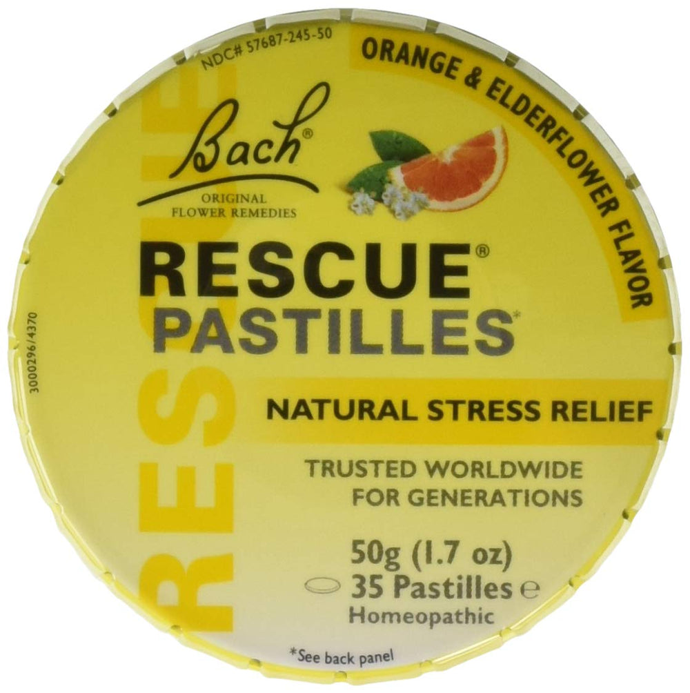RESCUE Remedy Pastilles 12-pack front view, quick calming aid for stressful moments
