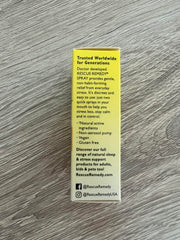 RESCUE Remedy vegan formulation highlighted on packaging for clean use.