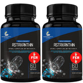 Research Labs astaxanthin softgels bottle with potential antioxidant support.