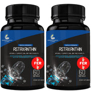 Research Labs astaxanthin softgels bottle with potential antioxidant support.